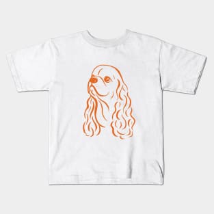 American Cocker Spaniel (Mint and Orange) Kids T-Shirt